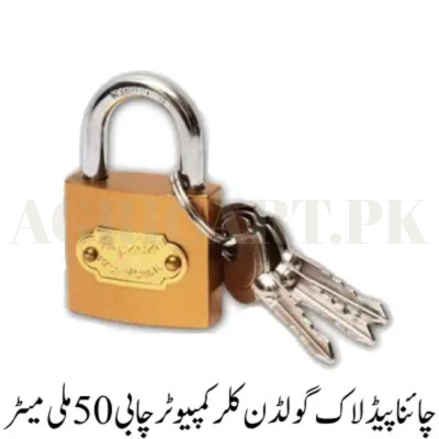 china padlock Gold Color Computer Key 50mm